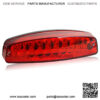 LED Rear Brake Tail Light Red Motorcycle Taillight Compatible with 50cc 70cc 90cc 110cc 125cc Scooter Moped Quad Taotao Sunl JCL Coolster Roketa Kazuma Chinese Atvs
