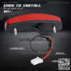 LED Rear Brake Tail Light Red Motorcycle Taillight Compatible with 50cc 70cc 90cc 110cc 125cc Scooter Moped Quad Taotao Sunl JCL Coolster Roketa Kazuma Chinese Atvs - Image 4
