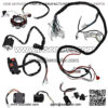 Complete Electric Wiring Harness Kit Wire Loom Electrics Stator Coil CDI For ATV QUAD 4 Four Wheelers 150CC 200CC 250CC Go Kart Dirt Pit Bikes Buggy ATV Scooter