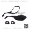 7/8" L&R Motorcycle ATV Scooter Universal Handle Bar End Rearview Side Mirrors - Image 5