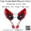 Red Motorcycle Motorbike 8mm 10mm Rearview Side Mirror ATV Scooter Bike Flame Fire - Image 3