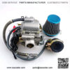 150cc Carburetor Compatible with GY6 4 Stroke Engines Electric Choke Motorcycle Scooter 152QMJ 157QMI with Air Filter Intake Manifold with Cleaning Brushes - Image 4