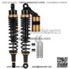 Suspension Shock Universal 360mm 14" Motorcycle Air Shock Absorber Rear Suspension Motor Scooter ATV Quad Dirt Bike for Bike   car - Image 3