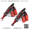 Shock Absorbers Rear Shock Universal 320mm Modified Double Gas Cylinders Rear Shock Rear Suspension Fit for ATV Pit Dirt Bike Scooter (Color : Round) - Image 3
