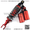 Shock Absorbers Rear Shock Universal 320mm Modified Double Gas Cylinders Rear Shock Rear Suspension Fit for ATV Pit Dirt Bike Scooter (Color : Round) - Image 5