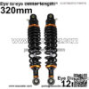 Shock Absorbers Universal 12.5" 320mm Motorcycle Air Shock Absorber Rear Suspension Fit for Yamaha Motor Scooter ATV Quad Black Shock Absorbers - Image 2