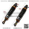 Shock Absorbers Universal 12.5" 320mm Motorcycle Air Shock Absorber Rear Suspension Fit for Yamaha Motor Scooter ATV Quad Black Shock Absorbers - Image 3