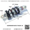 5" Inch Suspension Shock for 2-Stroke 43cc 49cc X1 X2 Pocket Bike, Scooters, Mini ATV, Go Kart, Bicycle, Mountain Bike, Choppers, DIY Projects - Image 2