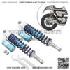 Motorcycle Shock Absorbers Damper Scooters Rear Suspension 12.5 320mm Replacement for Honda CX500 GL500 650 Clear Blue