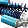 Motorcycle Shock Absorbers Damper Scooters Rear Suspension 12.5 320mm Replacement for Honda CX500 GL500 650 Clear Blue - Image 3