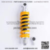 1 Piece Shock Absorber 360mm 14.2 inches Round Ends Motorcycle Replacement Universal for Scooter Atv Quad Dirt Sport Bike Go Kart Suzuki Kawasaki Yamaha Ducati Yellow