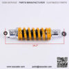 1 Piece Shock Absorber 360mm 14.2 inches Round Ends Motorcycle Replacement Universal for Scooter Atv Quad Dirt Sport Bike Go Kart Suzuki Kawasaki Yamaha Ducati Yellow - Image 3
