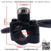 12V Motorcycle Handlebar Push Switch Engine Stop Start Kill Switch 7/8inch 22mm with Mounting Backplate for ATV,Dirt Pit Bike,Scooter,Quad Switch K-035-ZS - Image 5