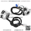 Handlebar Control Button, ABS Black+Silver Chrome Plated Waterproof Horn Switch, Motorcycles Off Road Vehicles for Electric Scooters ATV - Image 2