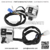 Handlebar Control Button, ABS Black+Silver Chrome Plated Waterproof Horn Switch, Motorcycles Off Road Vehicles for Electric Scooters ATV - Image 5