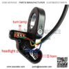 Universal 7/8" Handlebar Turn Signal Light & Horn Switch Button for Spotlight Scooter Electrombile Moped - Image 3