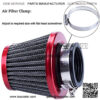 38mm 1.5" Red Air Filter With Two 5mm Gas Fuel Filter For 110cc 150cc 200cc Motorcycle ATV Quad Lifan Apollo 125cc 110cc Dirt Pit Bike GY6 49cc 50cc taotao ATM50 Moped Off Road Scooter - Image 4