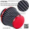 38mm 1.5" Red Air Filter With Two 5mm Gas Fuel Filter For 110cc 150cc 200cc Motorcycle ATV Quad Lifan Apollo 125cc 110cc Dirt Pit Bike GY6 49cc 50cc taotao ATM50 Moped Off Road Scooter - Image 5