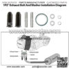 EBG-001 Exhaust Bolt and Gasket for GY6 50 cc 70cc 90 cc 110cc 125 cc 150cc Scooters ATVs Go Karts Moped Quad 4 Wheeler Dune Buggy Sandrail Taotao Sunl Coolster Jonway Roketa - Image 2