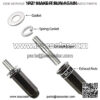 EBG-001 Exhaust Bolt and Gasket for GY6 50 cc 70cc 90 cc 110cc 125 cc 150cc Scooters ATVs Go Karts Moped Quad 4 Wheeler Dune Buggy Sandrail Taotao Sunl Coolster Jonway Roketa - Image 3
