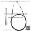 172cm 67 inch Rear Drum Brake Cable Line for 196cc 6.5 Hp Baja Heat Warrior Hensim Massimo MB165 MB200 Trail CT200U CT200U-EX BT200X Yerf-Dog Mini Bike Motorsports ATV Scooter Dirt Bike