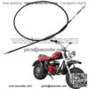 172cm 67 inch Rear Drum Brake Cable Line for 196cc 6.5 Hp Baja Heat Warrior Hensim Massimo MB165 MB200 Trail CT200U CT200U-EX BT200X Yerf-Dog Mini Bike Motorsports ATV Scooter Dirt Bike - Image 2