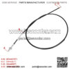 172cm 67 inch Rear Drum Brake Cable Line for 196cc 6.5 Hp Baja Heat Warrior Hensim Massimo MB165 MB200 Trail CT200U CT200U-EX BT200X Yerf-Dog Mini Bike Motorsports ATV Scooter Dirt Bike - Image 3