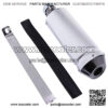 Universal ATV Motorcycle Modified Exhaust Pipe Muffler Aluminum 28mm Adapter Inlet Tail Connector for 50-125CC Scooter