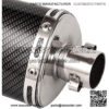 1.5" Universal Motorcycle Muffler Exhaust Slip on Exhaust Pipe with Silencers 38mm for Honda Grom Yamaha Kawasaki Suzuki Scooter Motorcycle ATV Dirt Street Bike (Carbon Fiber Color) - Image 3