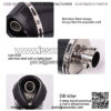 1.5" Universal Motorcycle Muffler Exhaust Slip on Exhaust Pipe with Silencers 38mm for Honda Grom Yamaha Kawasaki Suzuki Scooter Motorcycle ATV Dirt Street Bike (Carbon Fiber Color) - Image 5