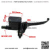 Right Front Brake Master Cylinder For GY6 50cc 125cc 150cc 250cc Scooter Moped ATV Quad For 50cc 70cc 90cc 110cc 125cc ATV Quad Pit Dirt Bike Motorcycle Motocross - Image 2
