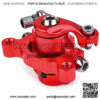 Red Rear Brake Caliper & 4.72" Disc Rotor Brake Replacement for MBX10 MBX11 Moto Rear Mini Bike 47cc 49cc Pocket Bike Goped Scooter Go-Kart Bicycle motorcycle Disc EBikes Mountain Bike and Sports Bike - Image 3