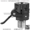 Folding Aluminum Alloy Pole Base Pole Base Replacement Spare Parts Electric Scooter Folding Device Parts for Xiaomi M365 Electric Scooter (Black) - Image 2