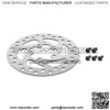 Millet M365PRO/PRO2 disc brake disc 120MM with arrow brake pads electric scooter five-hole disc - Image 5