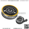 Max G30 10 inch front wheel hub with drum brake cover assembly accessories G30 scooter front wheel steel rim