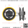 Max G30 10 inch front wheel hub with drum brake cover assembly accessories G30 scooter front wheel steel rim - Image 2