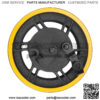 Max G30 10 inch front wheel hub with drum brake cover assembly accessories G30 scooter front wheel steel rim - Image 3