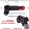 Throttle Grip Handlebar, Universal Throttle Control Grips Cover with LED Display 3 Gears Speed Switch and Power Key Locker Accelerator for Electric Bike Scooter Tricycle (Red) - Image 2