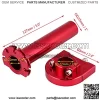 Throttle Twist Grips, Universal 7/8" 22mm Handlebar Throttle Twist Grips Accelerator for Motorcycle Scooter Dirt Bike(Red) - Image 4