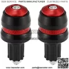 Motoforti 1 Pair Motorcycle Handlebar End Plugs 7/8" 22mm Universal Aluminum Alloy Handle Bar End Plugs Caps for Motorcycle Dirt Bike Scooter Red