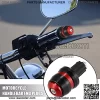 Motoforti 1 Pair Motorcycle Handlebar End Plugs 7/8" 22mm Universal Aluminum Alloy Handle Bar End Plugs Caps for Motorcycle Dirt Bike Scooter Red - Image 2