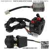 Complete Wiring Harness kit for ATV Quad 4 Four Wheelers 50CC 70CC 110CC 125CC Go Kart Dirt Pit Bikes With Electrics Stator Coil CDI Wiring Harness Solenoid Relay Spark Plug by KAKO - Image 4