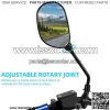 Set of ATV Rear View Mirror, 360 Degrees Ball-Type Side Rearview Mirror with 7/8" Handlebar Mount Compatible with Motocycle Scooter Moped Sportsman Dirt Bike Cruiser - Image 3