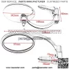 Motorcycle End Bar Mirror 7/8'' 22mm Universal Foldable Motorbike Side Mirror (silver) - Image 4