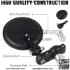 QUASCO Foldable Bar End Mirrors Universal Motorcycle Rear View Side Mirror for 7/8" Handlebar Compatible with Honda Grom Harley Kawasaki Scooter - Image 3