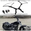 Black 8mm/10mm Motorcycle Spear Blade Rear View Side Mirrors for Cruiser Chopper  Dyna Softail Street Bike Scooter Dirt Bike - Image 4
