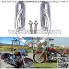 8mm 10mm Motorcycle Oval Rearview Mirrors For Harley Dyna Softail  Touring Kawasaki Suzuki - Image 2