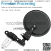 Bar End Mirrors,  Motorcycle Mirror 3 Inch Round Folding Rearview Convex Mirrors 7/8" Handlebar Compatible with Honda Scooter Kawasaki Victory Yamaha ATV - Image 3