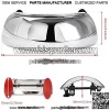 Motorcycle Rearview Mirror, Motorcycle Rear View Mirror Chromed 180 Ultra Wide Angle Central Windscreen Mount Universal for Motorcycle, ATV/UTVs, Scooters, Cars, Aircrafts, Boats - Image 2