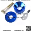15mm Carburetor Upgrade Kit Air Filter Set Compatible with 2 Stroke 43cc 47cc 49cc Standup Gas Scooter ATV Quad Pocket Bike XG-550 BladeZ Moby X Blue - Image 2